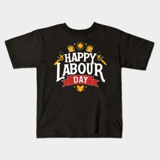 Happy Labour Day, International Labourday T-shirt. Kids T-Shirt